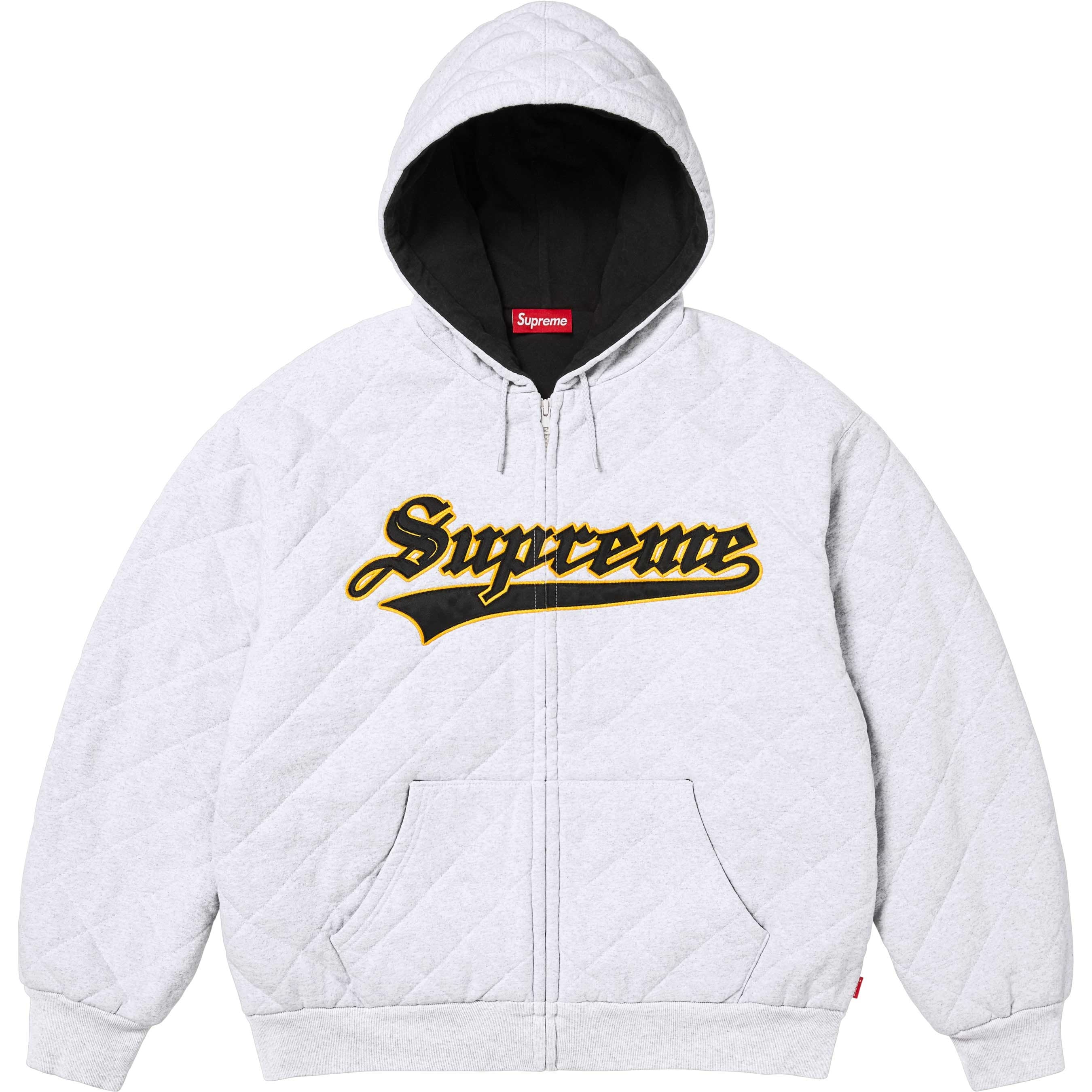 Quilted Zip Up Hooded Sweatshirt view 12
